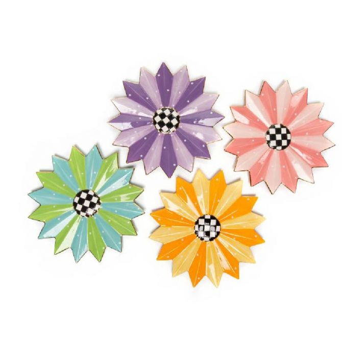 MacKenzie-Childs Cirque Dessert Plates, Set of 4