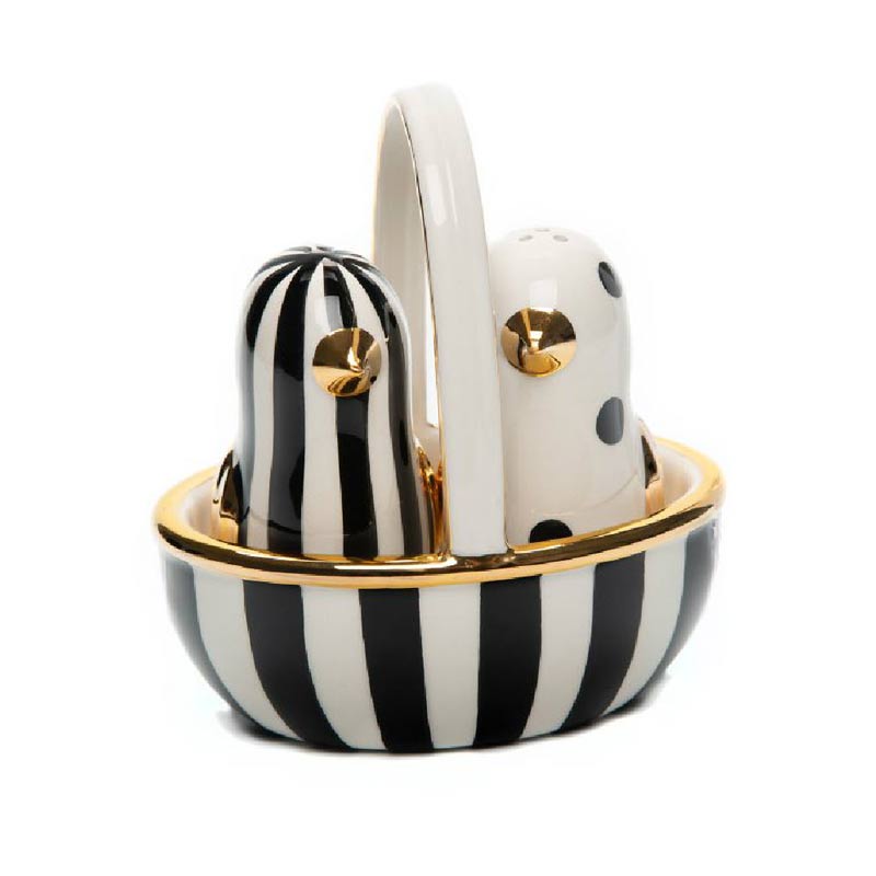 MacKenzie-Childs Mod Chick Salt and Pepper Set
