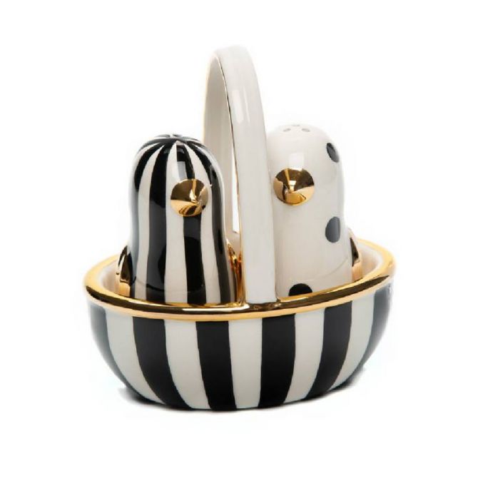 MacKenzie-Childs Mod Chick Salt and Pepper Set