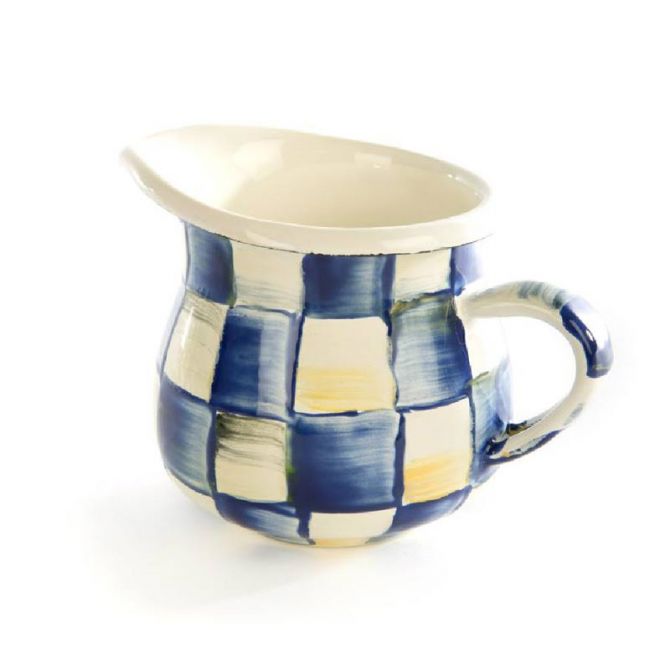 MacKenzie-Childs Royal Check Little Creamer