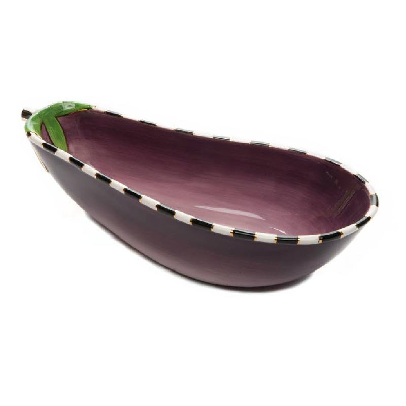 MacKenzie-Childs Eggplant Bowl