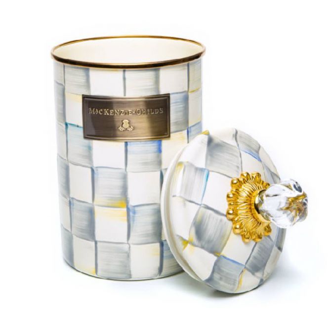 MacKenzie-Childs Sterling Check Large Canister | 89226-540 | Borsheims