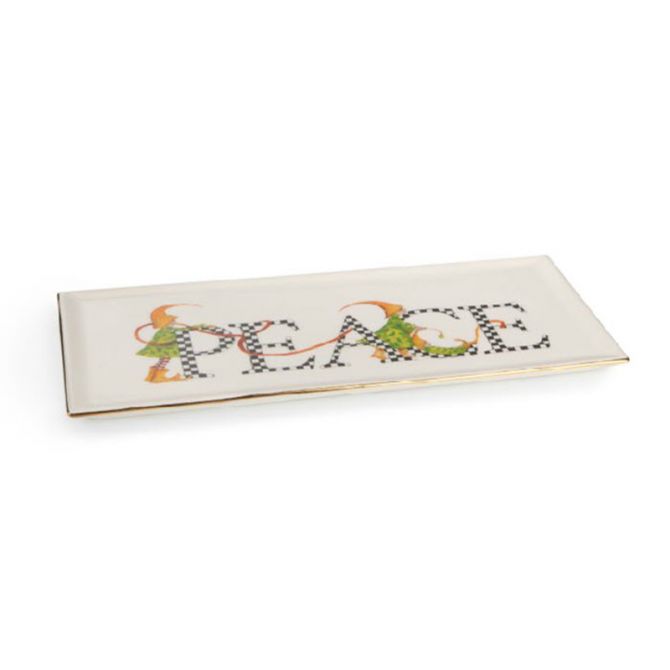 MacKenzie-Childs Patience Brewster Peace Trinket tray
