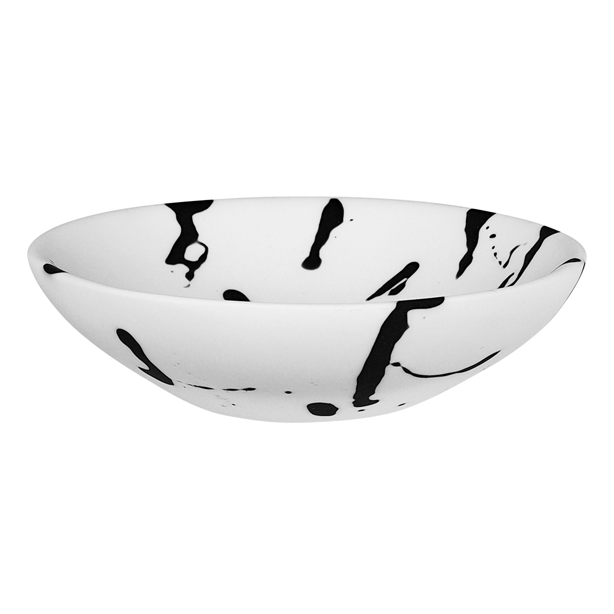Nashi Extra Small Everyday Bowl, White and Black Splatter