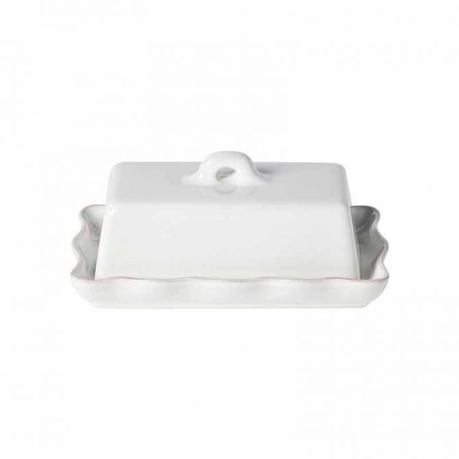 Casafina Cook and Host Rectangular Butter Dish with Lid, 8"