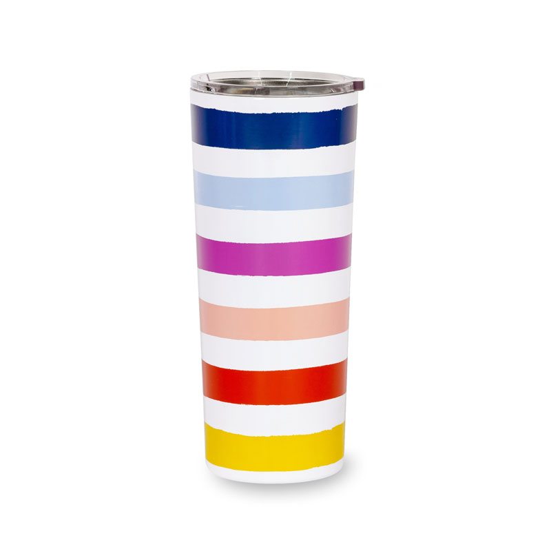 Kate Spade Stainless Steel Tumbler, Candy Stripe