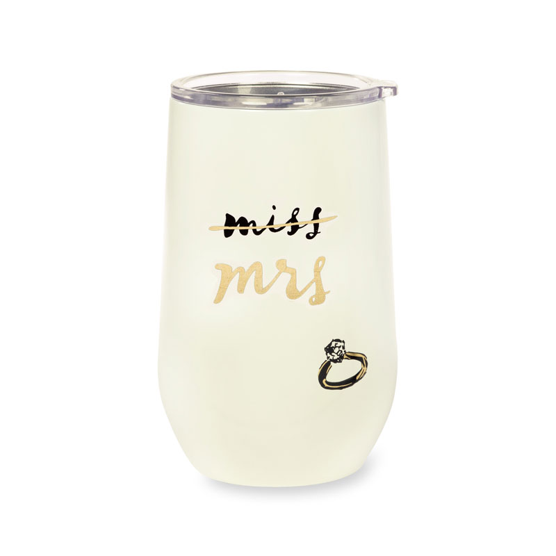 Kate Spade Stainless Steel Wine Tumbler, Miss to MRS