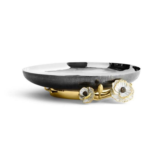 Michael Aram Anemone Footed Platter, Medium