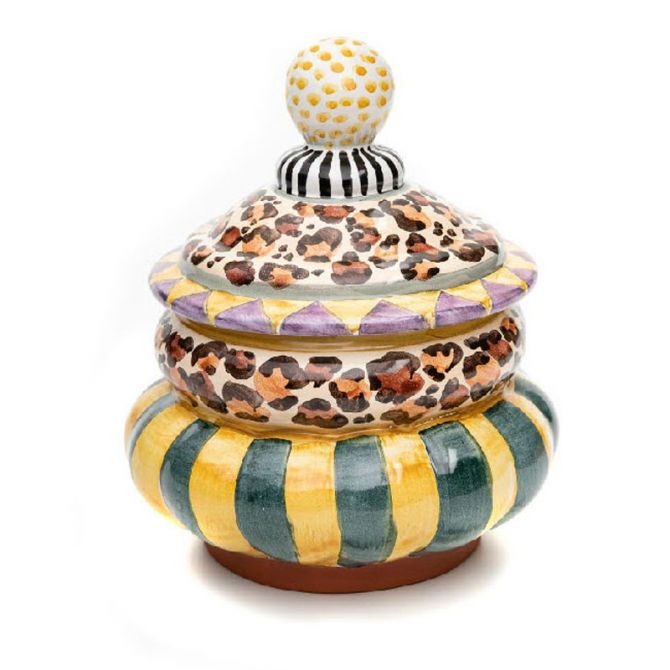 MacKenzie-Childs Leopard Groovy Canister