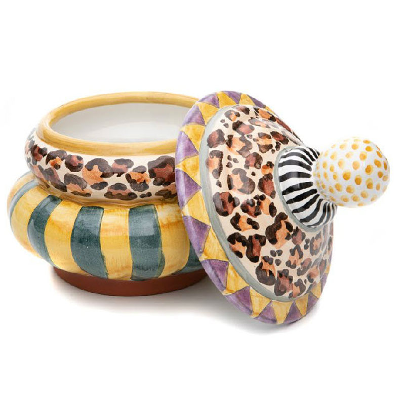 MacKenzie-Childs Leopard Groovy Canister