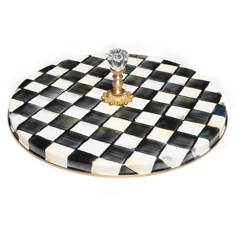 MacKenzie-Childs Courtly Check Enamel Cheese Course | 89289-40