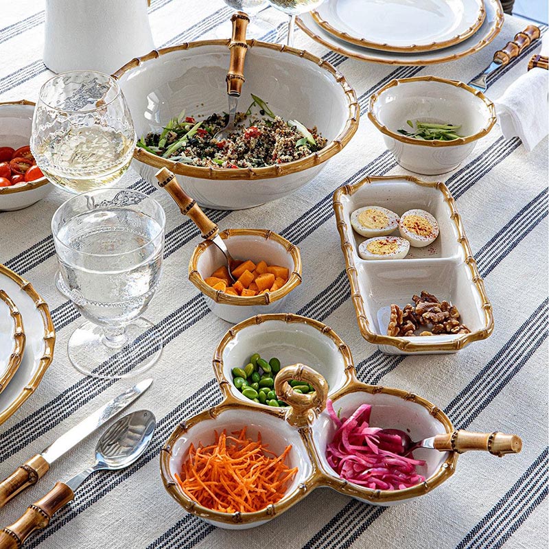 Juliska Bamboo Two Section Server