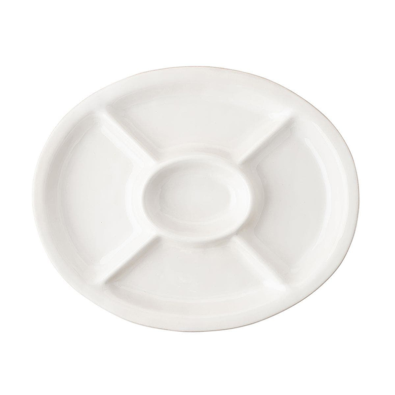 Juliska Puro Crudite Platter, Whitewash