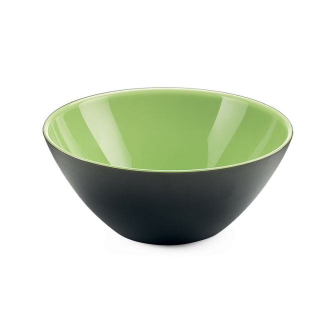 Guzzini My Fusion Medium Bowl, Kiwi and Black