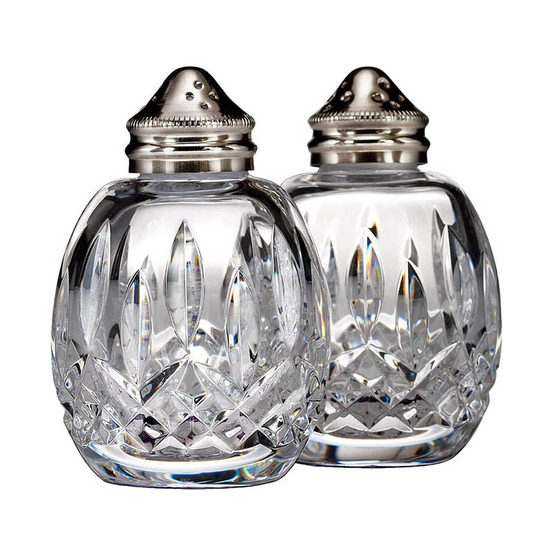 Waterford Lismore Round Salt and Pepper Shakers
