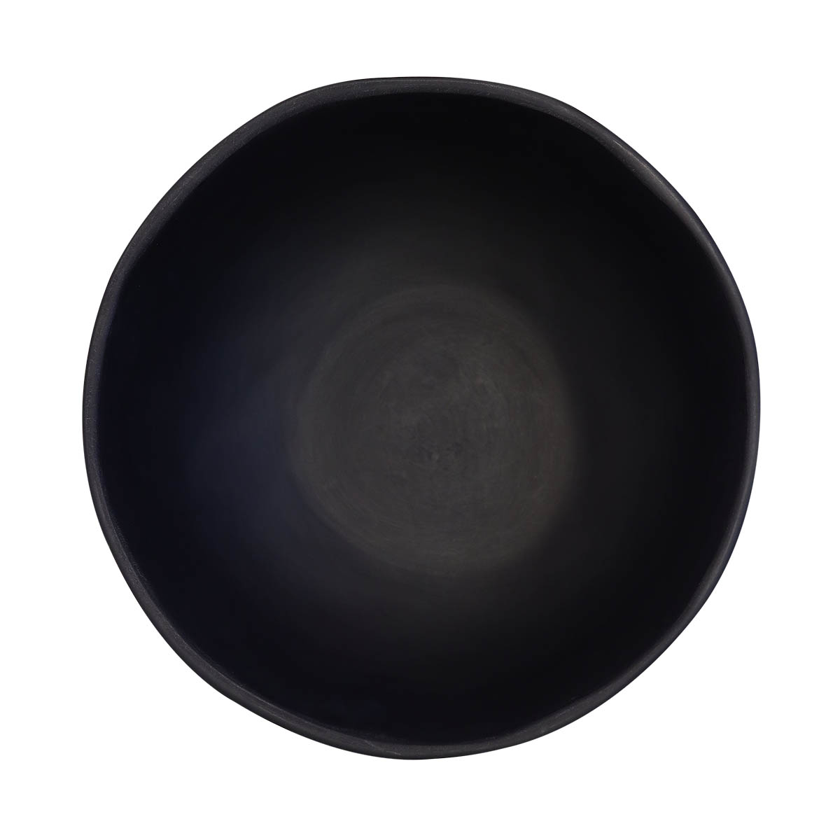 Nashi Solid Black Wave Bowl, Medium