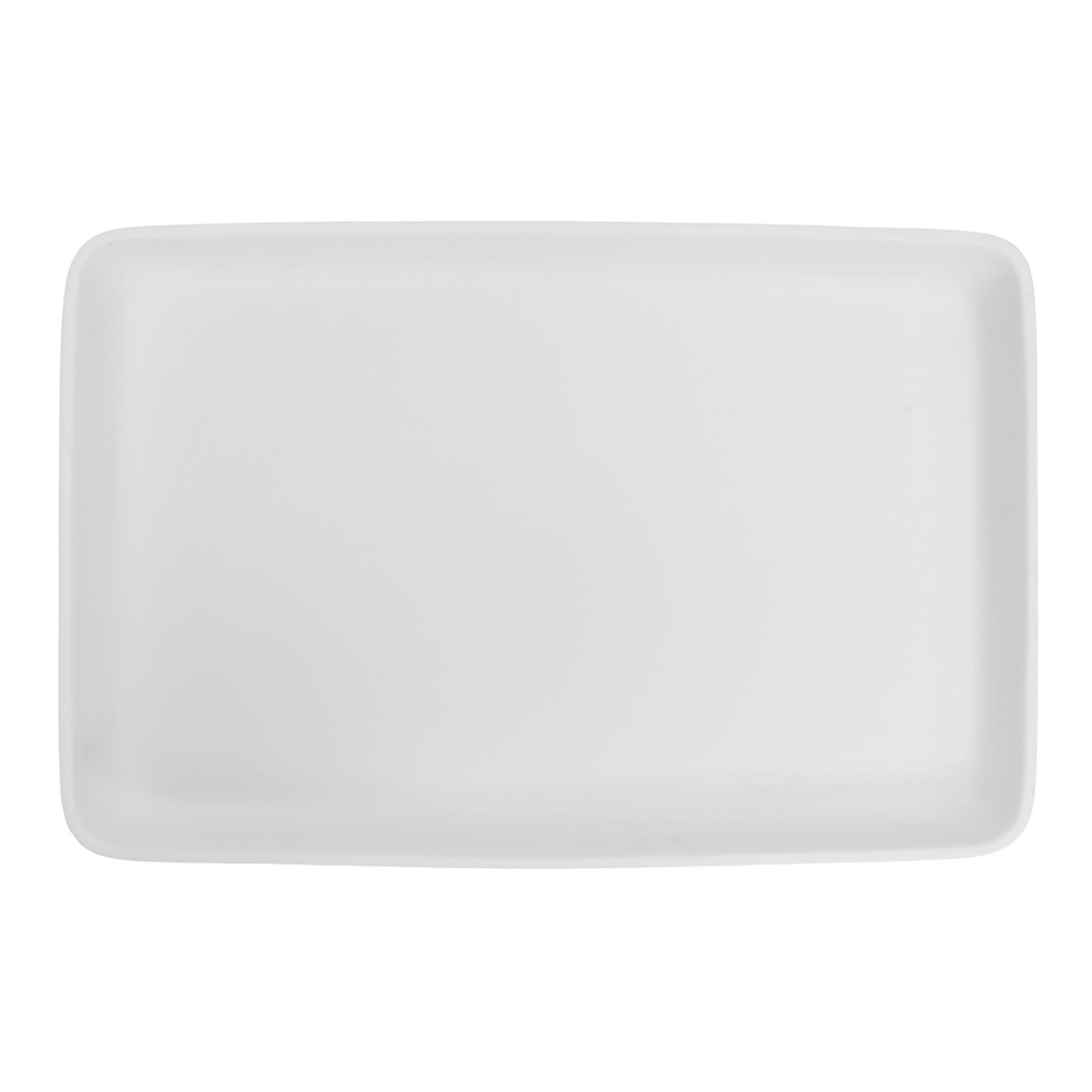 Nashi Large Rectangular Tray, Solid White