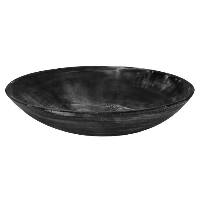 Nashi Everyday Large Bowl, Black Swirl