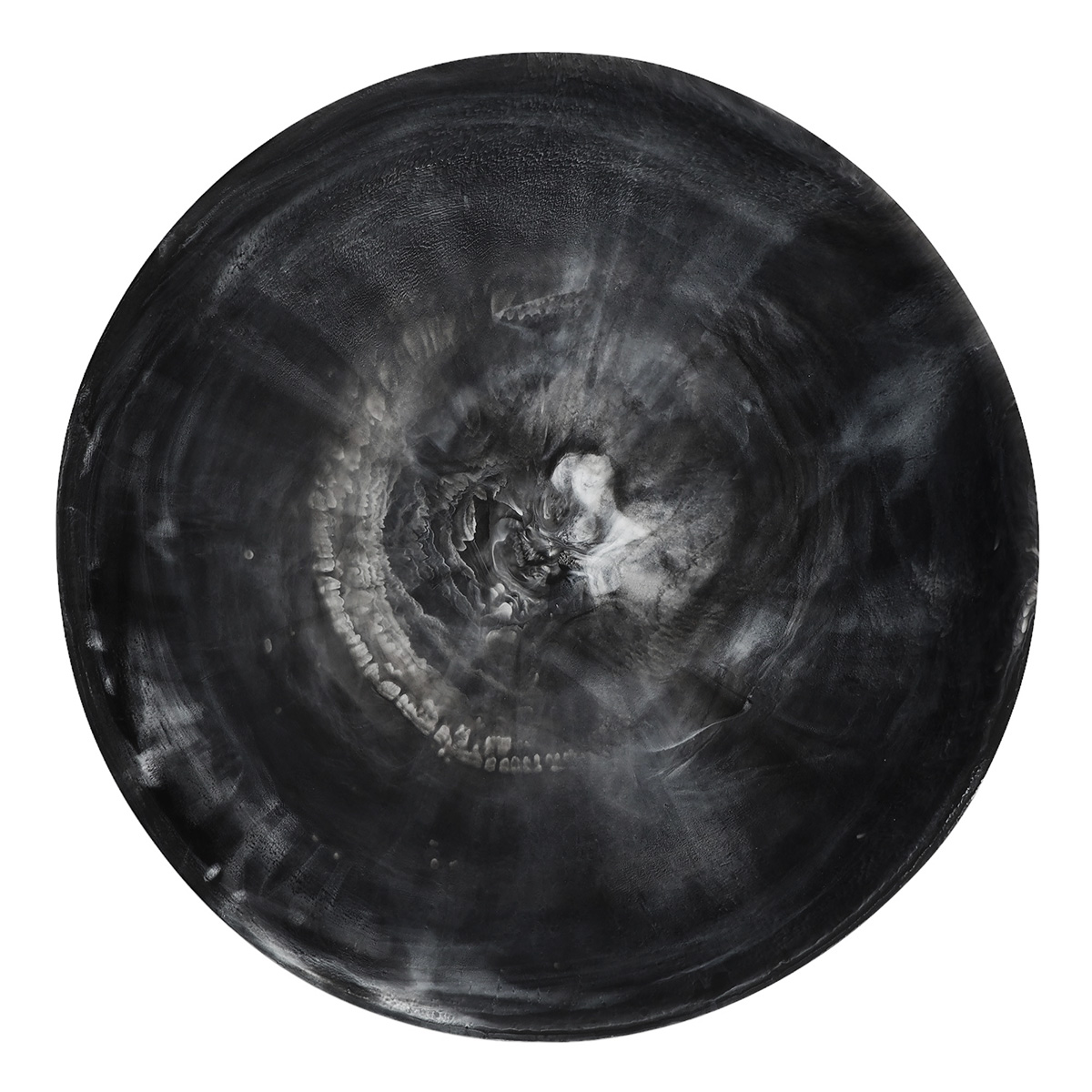 Nashi Everyday Large Bowl, Black Swirl