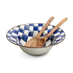 MacKenzie-Childs Courtly Check Colander | 89239 | Borsheims