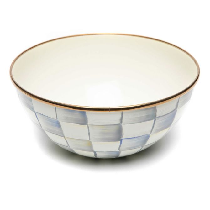 MacKenzie-Childs Sterling Check Bowl