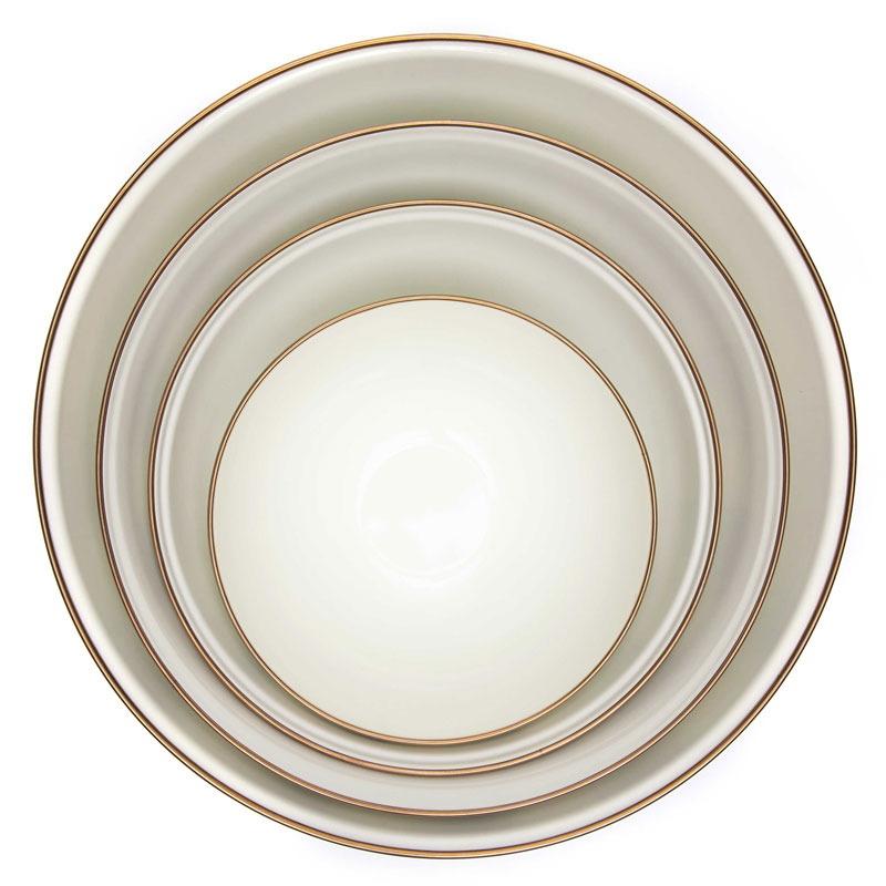 MacKenzie-Childs Sterling Check Enamel Everyday Bowl, Large