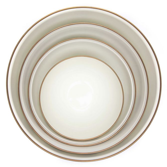 MacKenzie-Childs Sterling Check Enamel Bowl