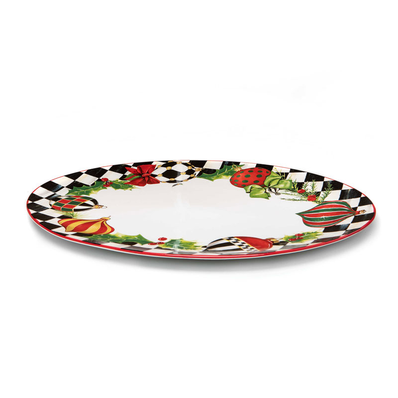 MacKenzieChilds Deck the Halls Serving Platter 418062133 Borsheims