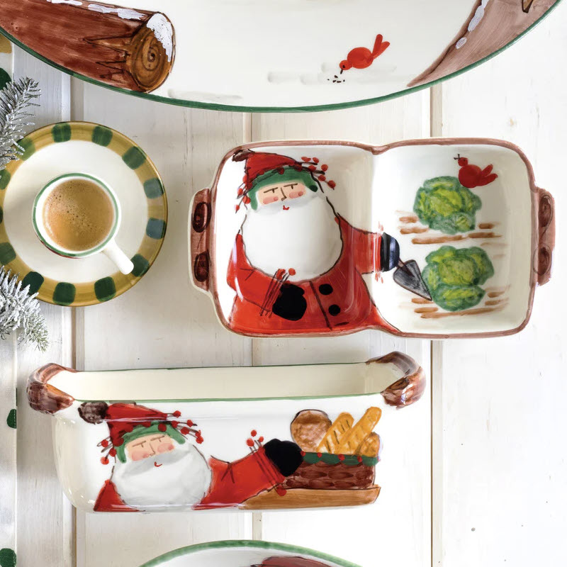 Vietri Old St. Nick Two-Part Server