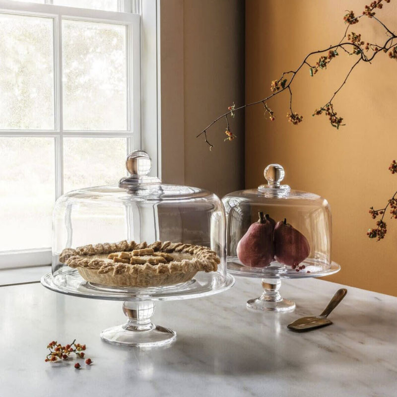 Simon Pearce Hartland Cakeplate Dome, Medium