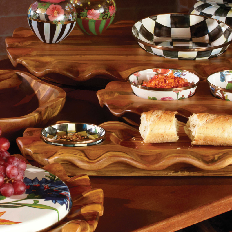 MacKenzie-Childs Courtly Check Enamel Dripping Bowl