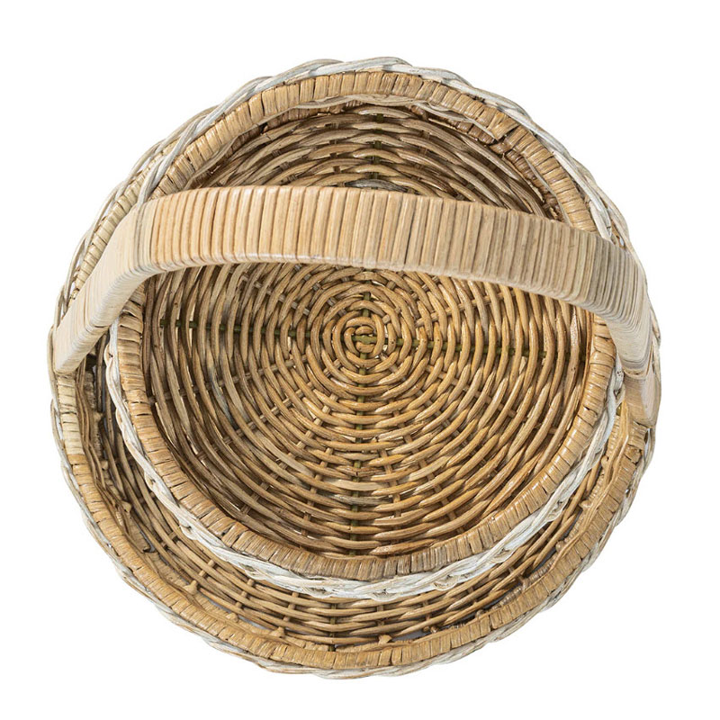 Juliska Provence Rattan Two Tiered Server, Whitewash