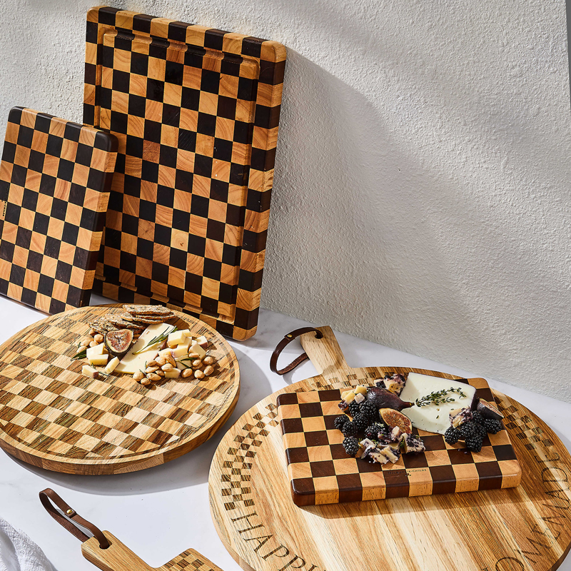 MacKenzie-Childs Check Cheese Board Set