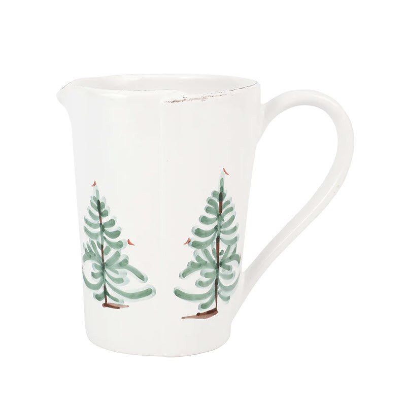 Vietri Lastra Holiday Pitcher