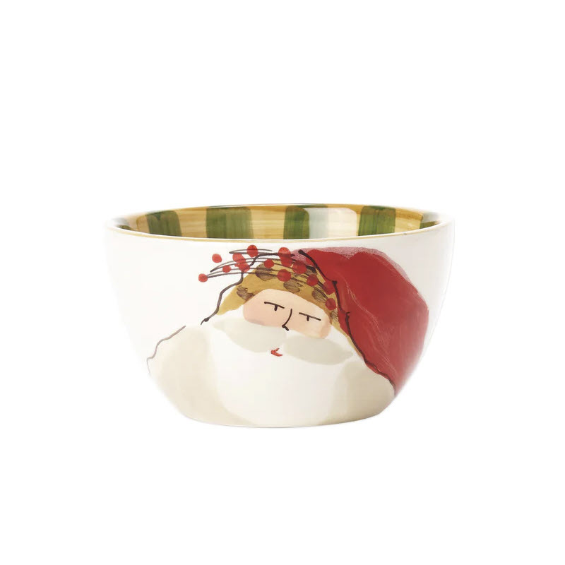 Vietri Old St. Nick with Animal Hat Cereal Bowl