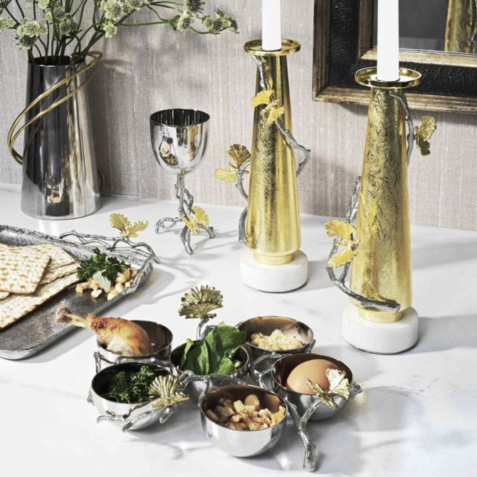 Michael Aram Butterfly Ginkgo Luxe Seder Plate | 175643