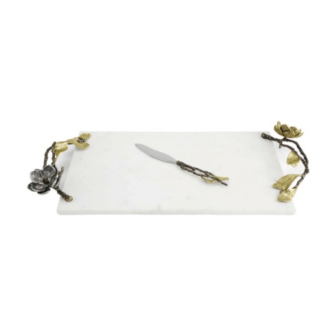 Michael Aram Vintage Bloom Cheese Board with Knife