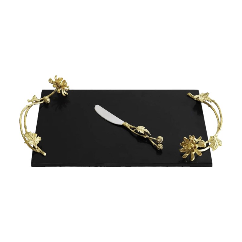 Michael Aram Dahlia Cheeseboard with Knife