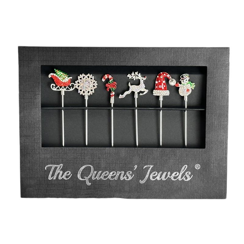The Queens' Jewels Christmas Picks, Set of 6