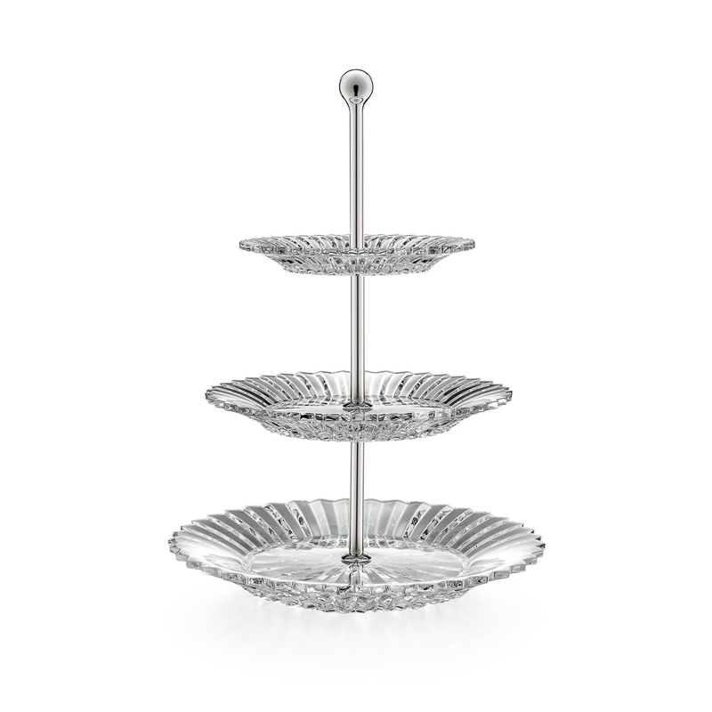 Baccarat Mille Nuits Centerpiece 3 Tier Stand