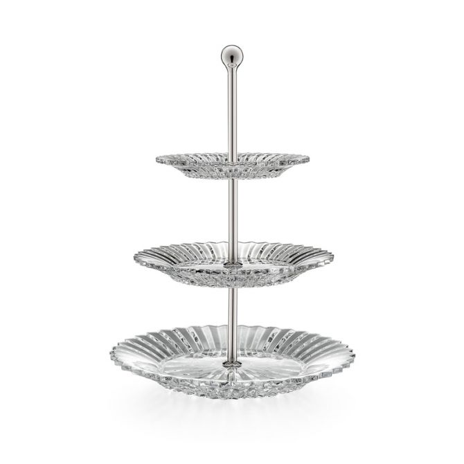 Baccarat Mille Nuits Centerpiece 3 Tier Stand