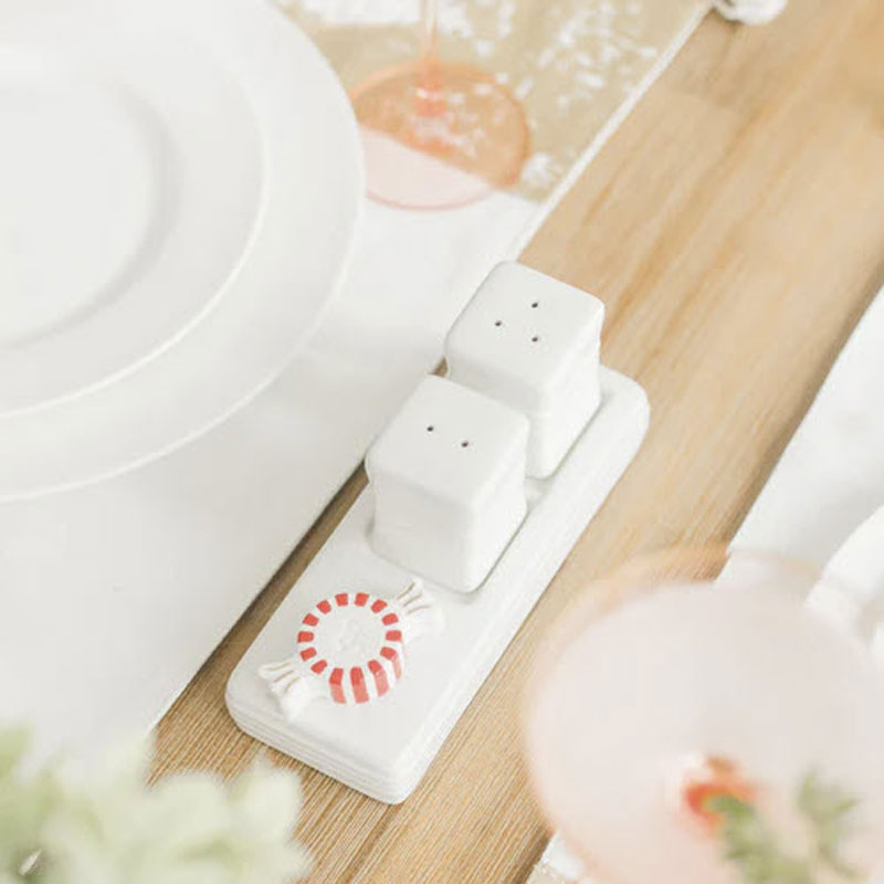 Nora Fleming Pinstripes Salt and Pepper Shakers