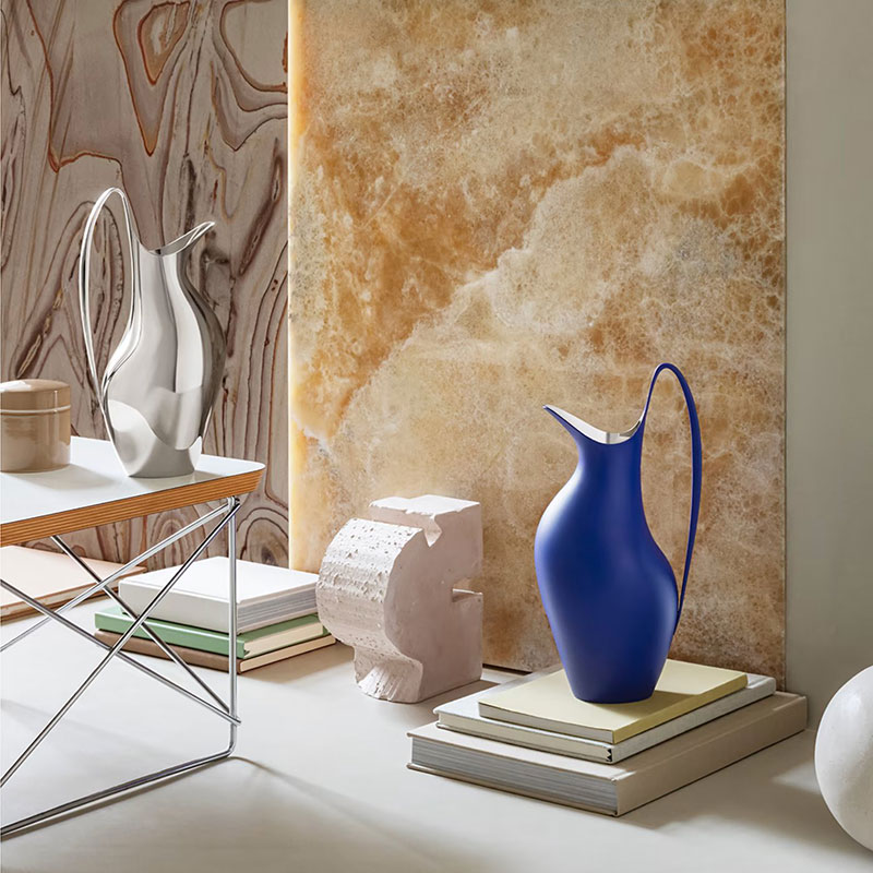 Georg Jensen Koppel Pitcher, Iconic Blue and 1.2L