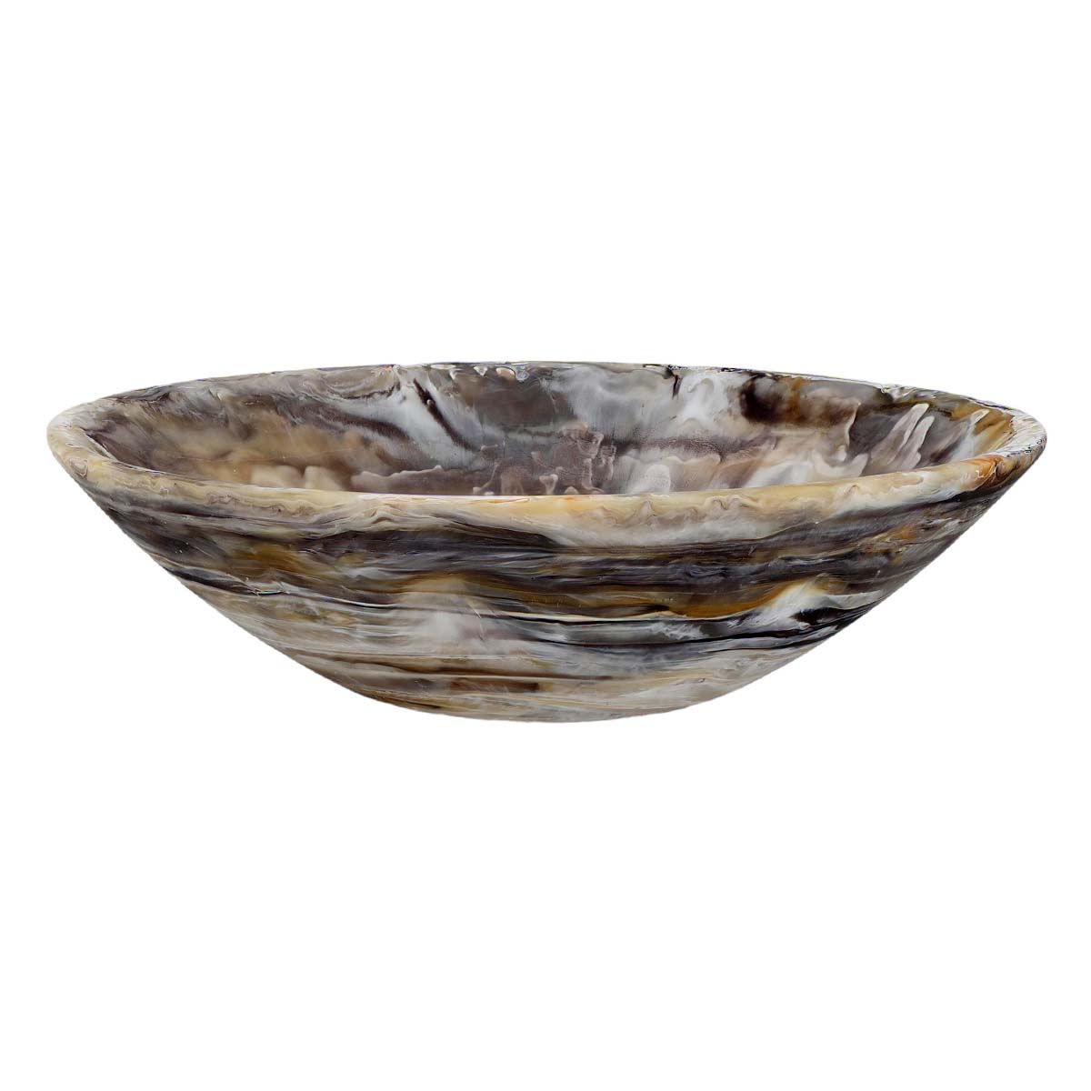 Nashi Small Everyday Bowl, Mocha Swirl