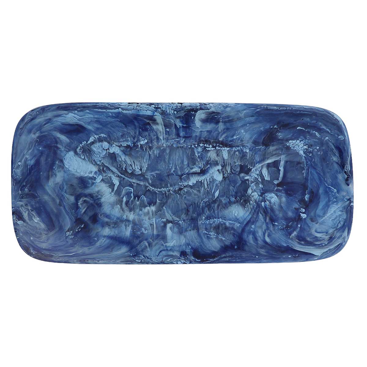 Nashi Classic Rectangle Platter, Denim Swirl