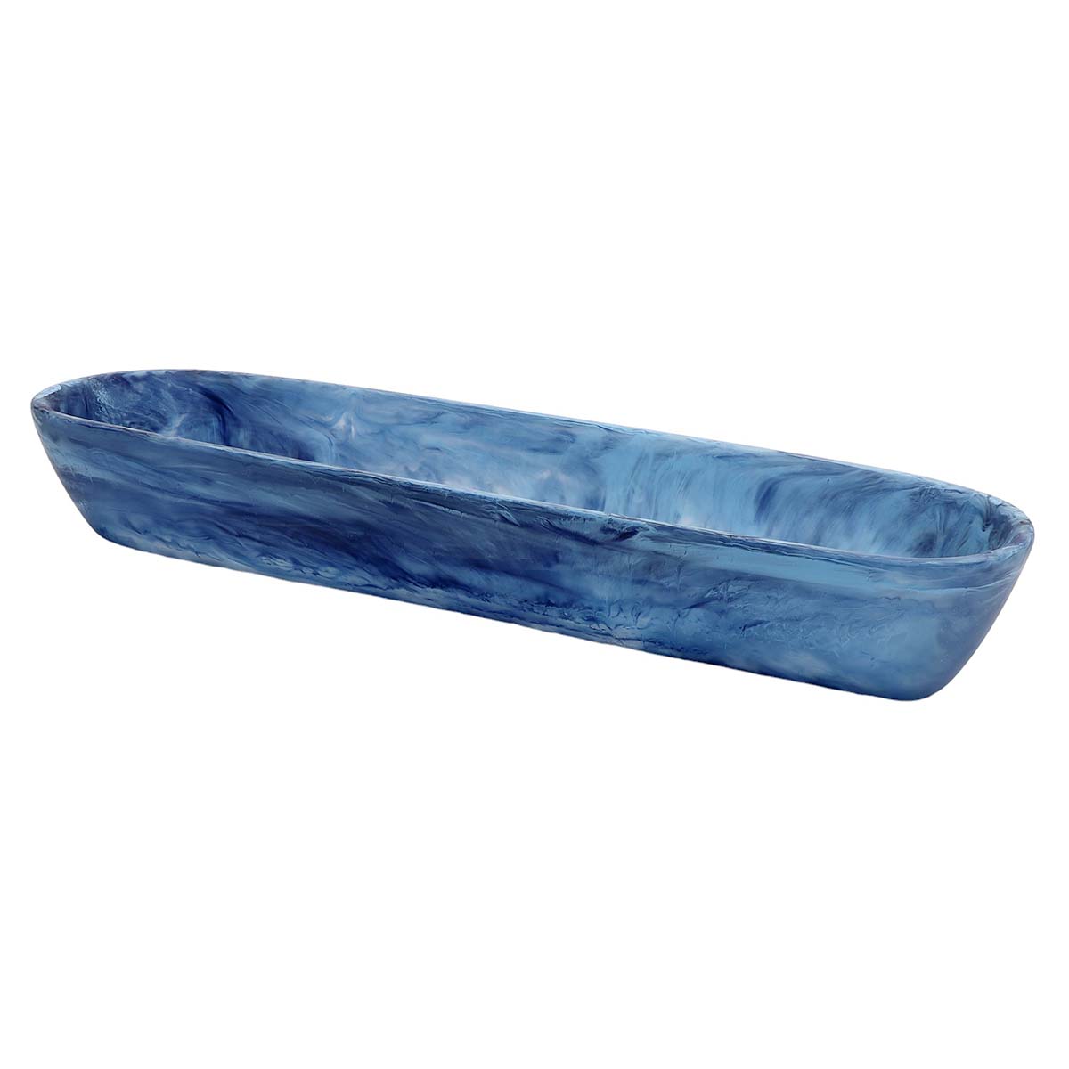 Nashi Large Boat Bowl, Denim Swirl