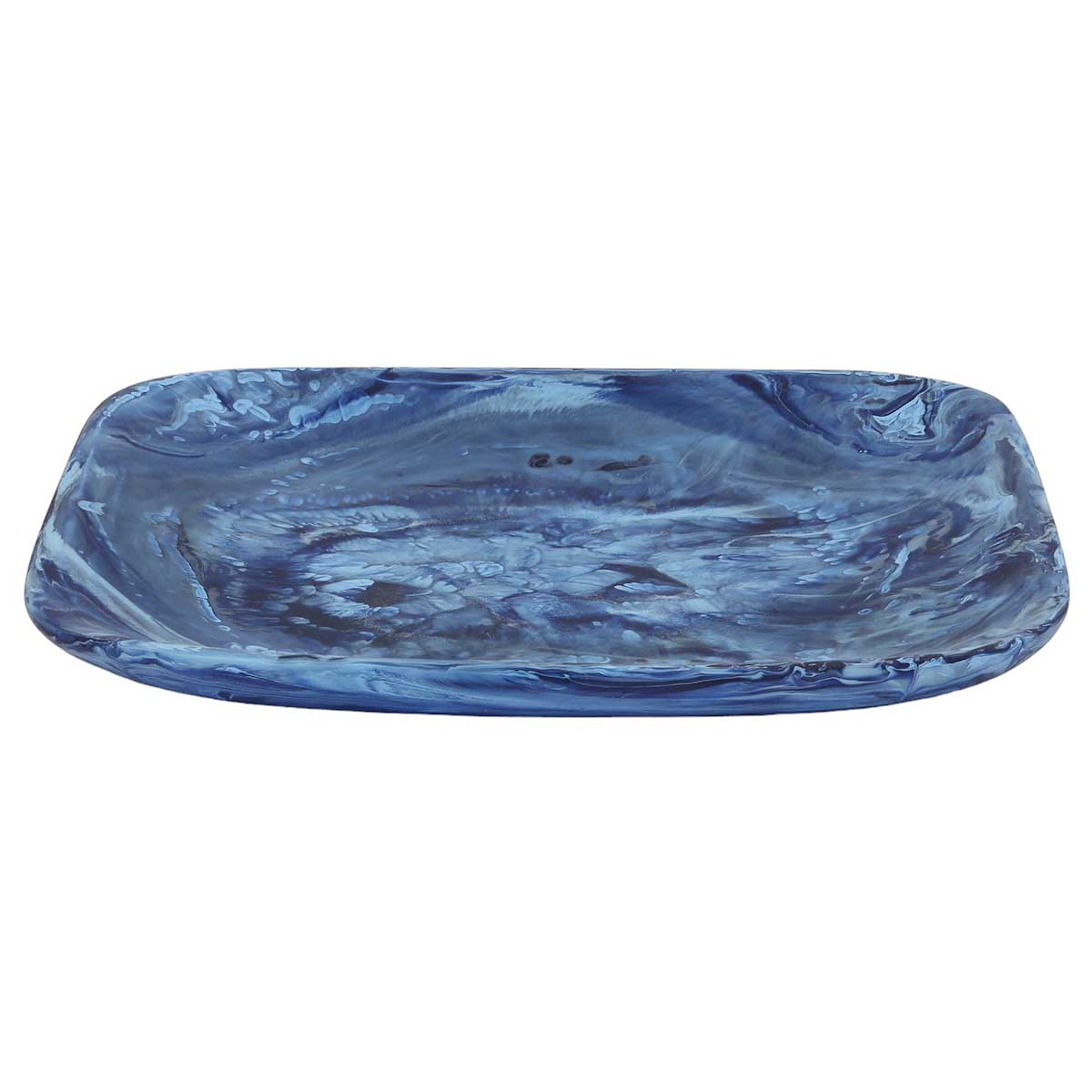 Nashi Medium Square Tray, Denim Swirl