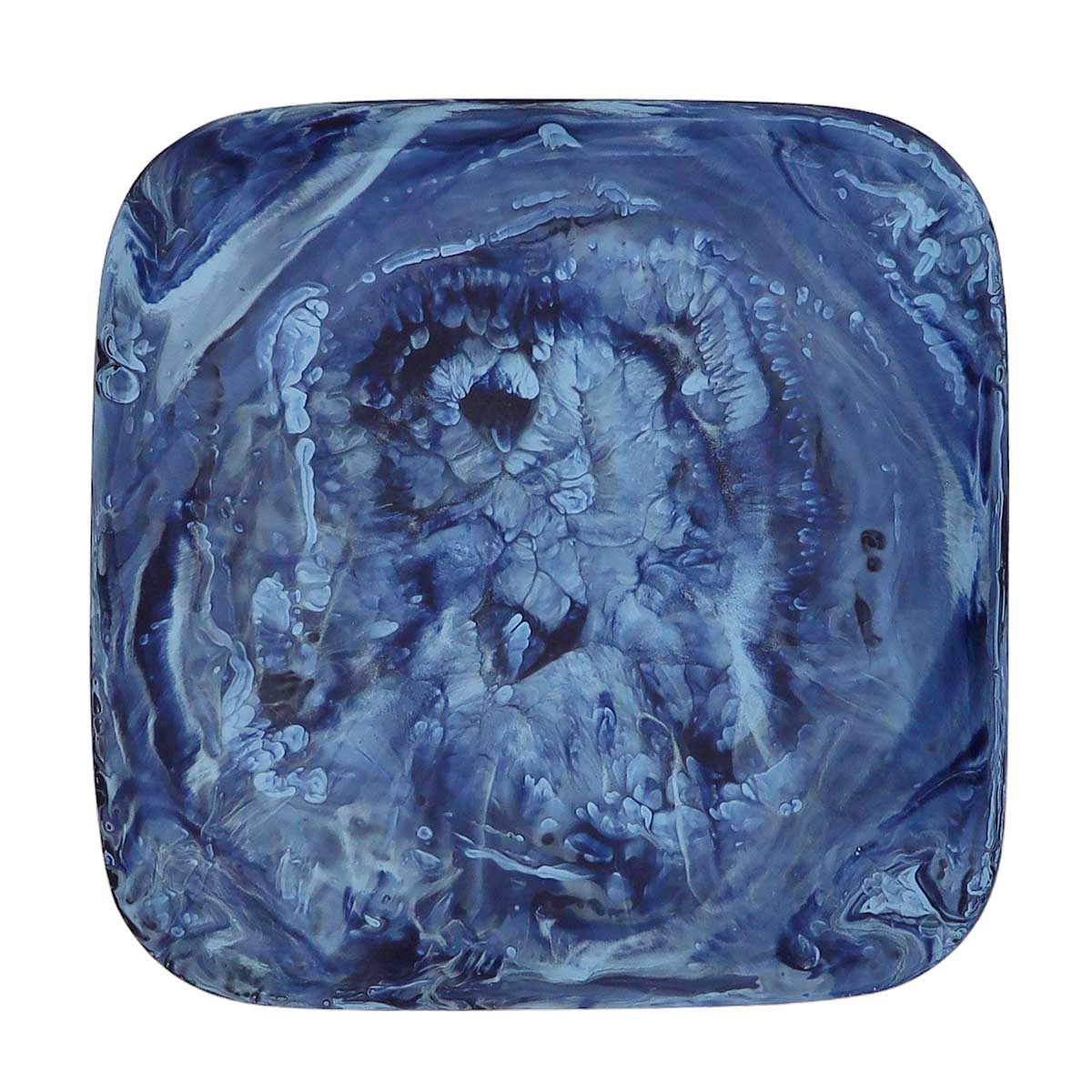 Nashi Medium Square Tray, Denim Swirl
