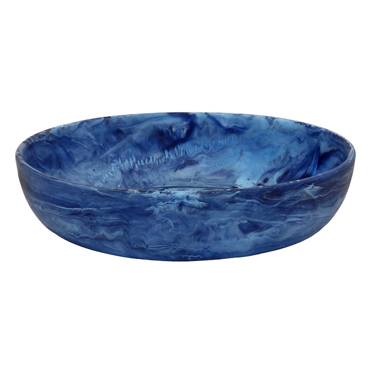 Nashi Medium Round Bowl, Denim Swirl