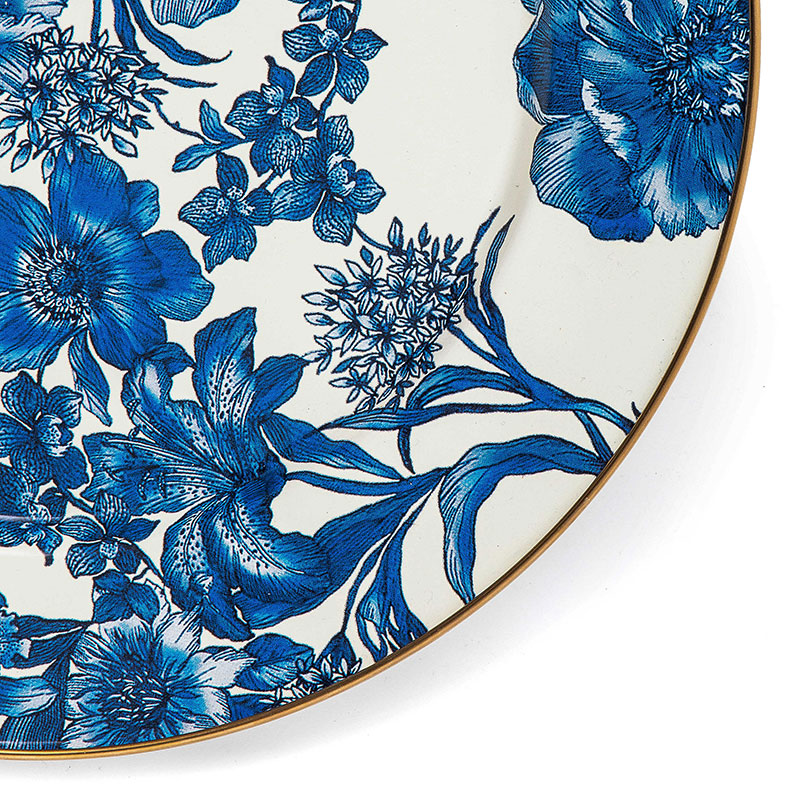 MacKenzie-Childs Royal English Garden Enamel Charger